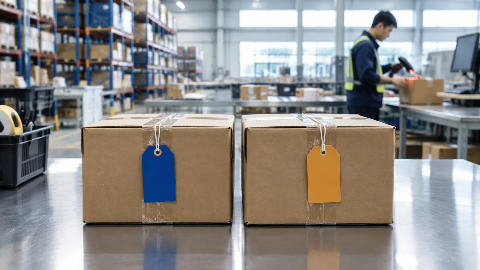 Two similar China fulfillment company names separated by domain, entity and warehouse footprint before a buyer requests a quote